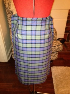 8 - plaid pencil skirt